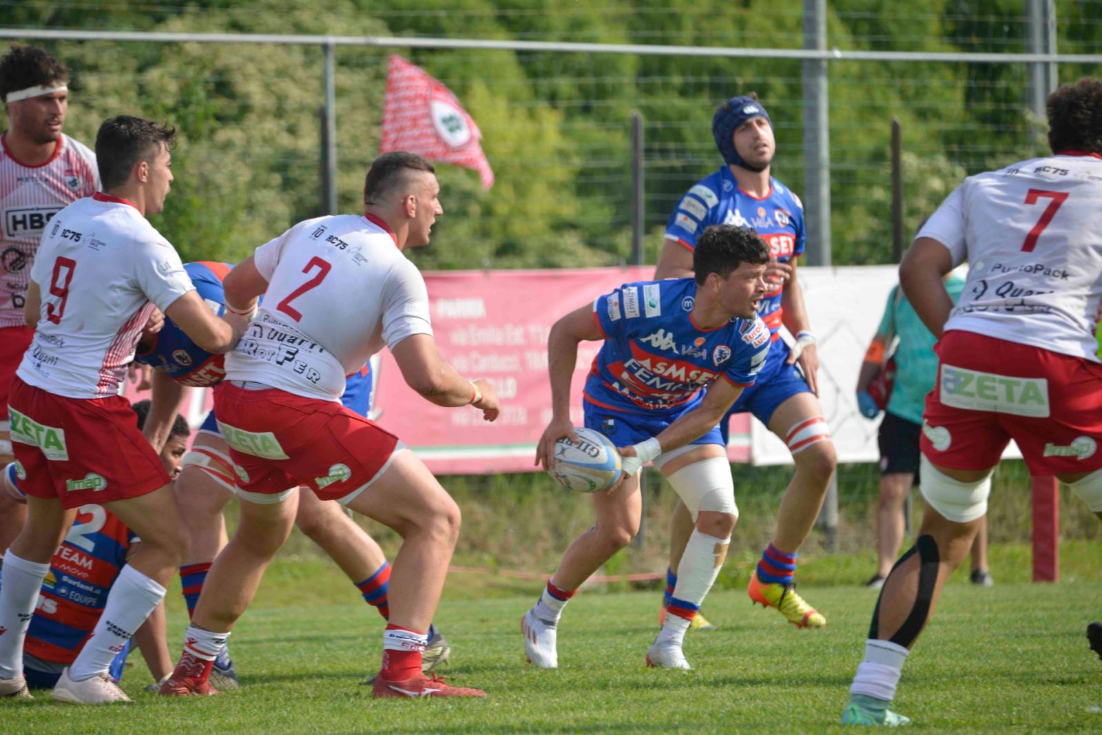 I Bersaglieri scivolano a Colorno: 19-14