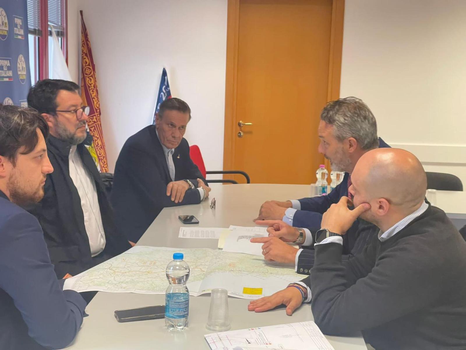 Munari con Salvini per la Romea Commerciale