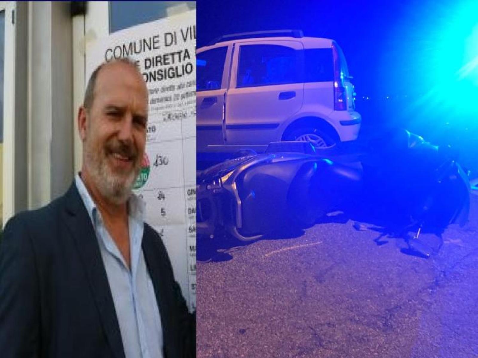 Incidente in scooter, il sindaco ricoverato in ospedale