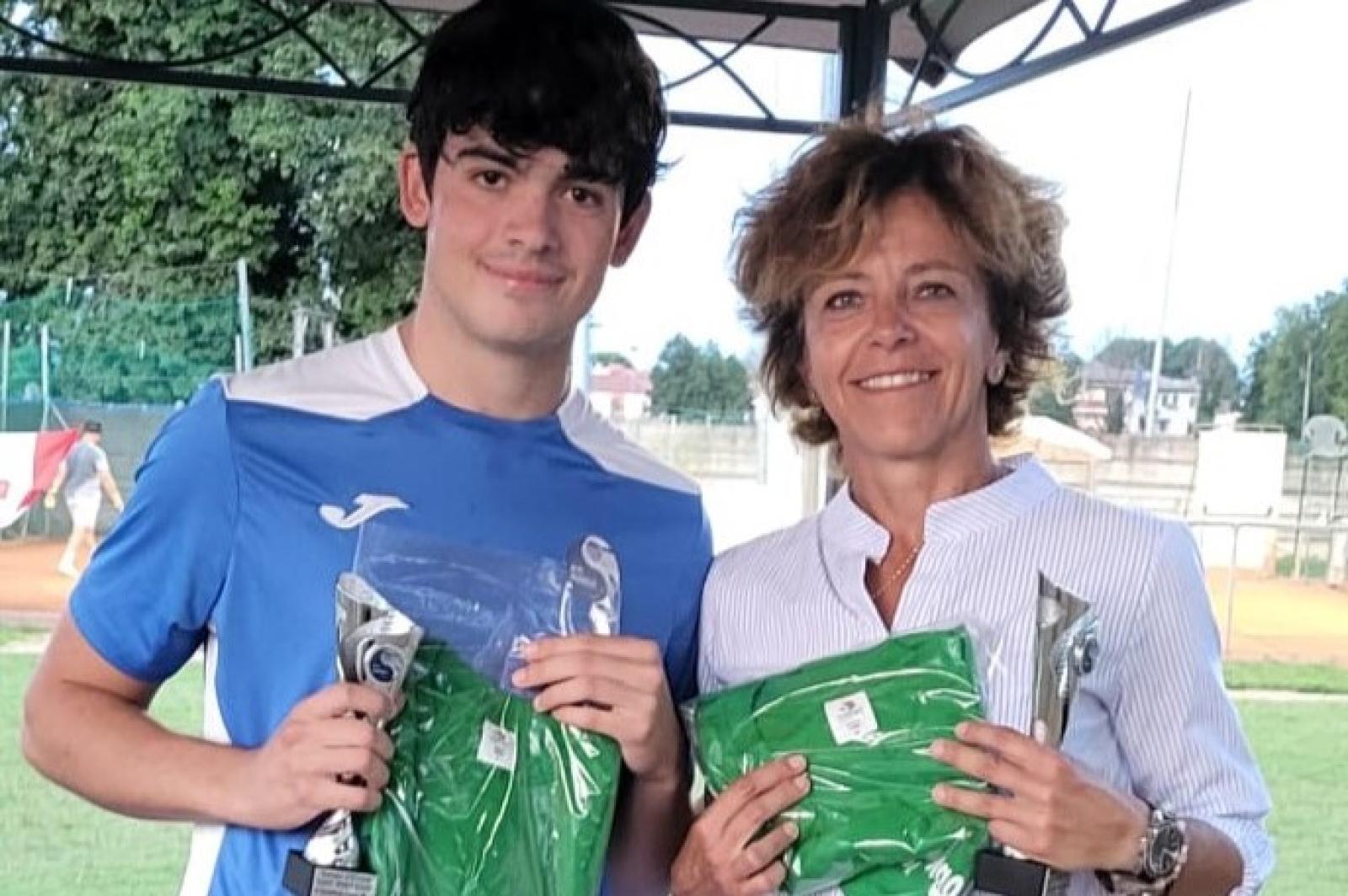 I vincitori del doppio misto Gagliaro e Mulonia