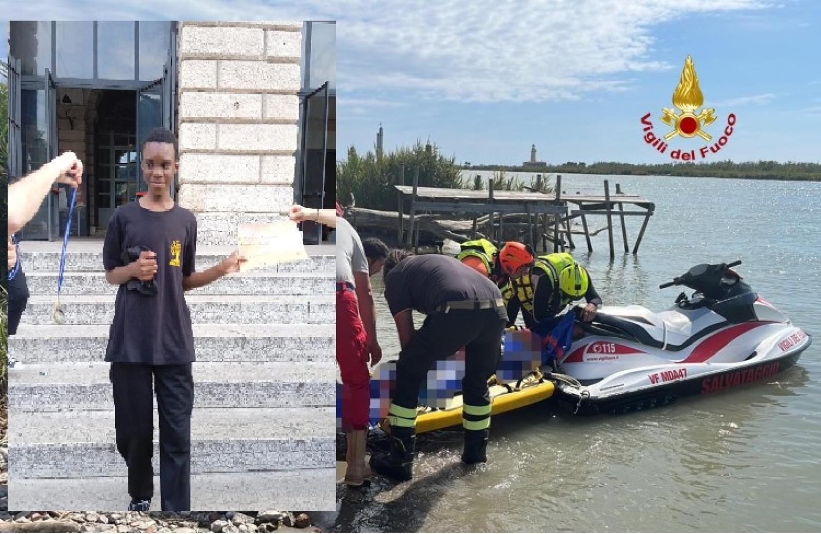 Addio Jeff, talento di 14 anni morto in mare