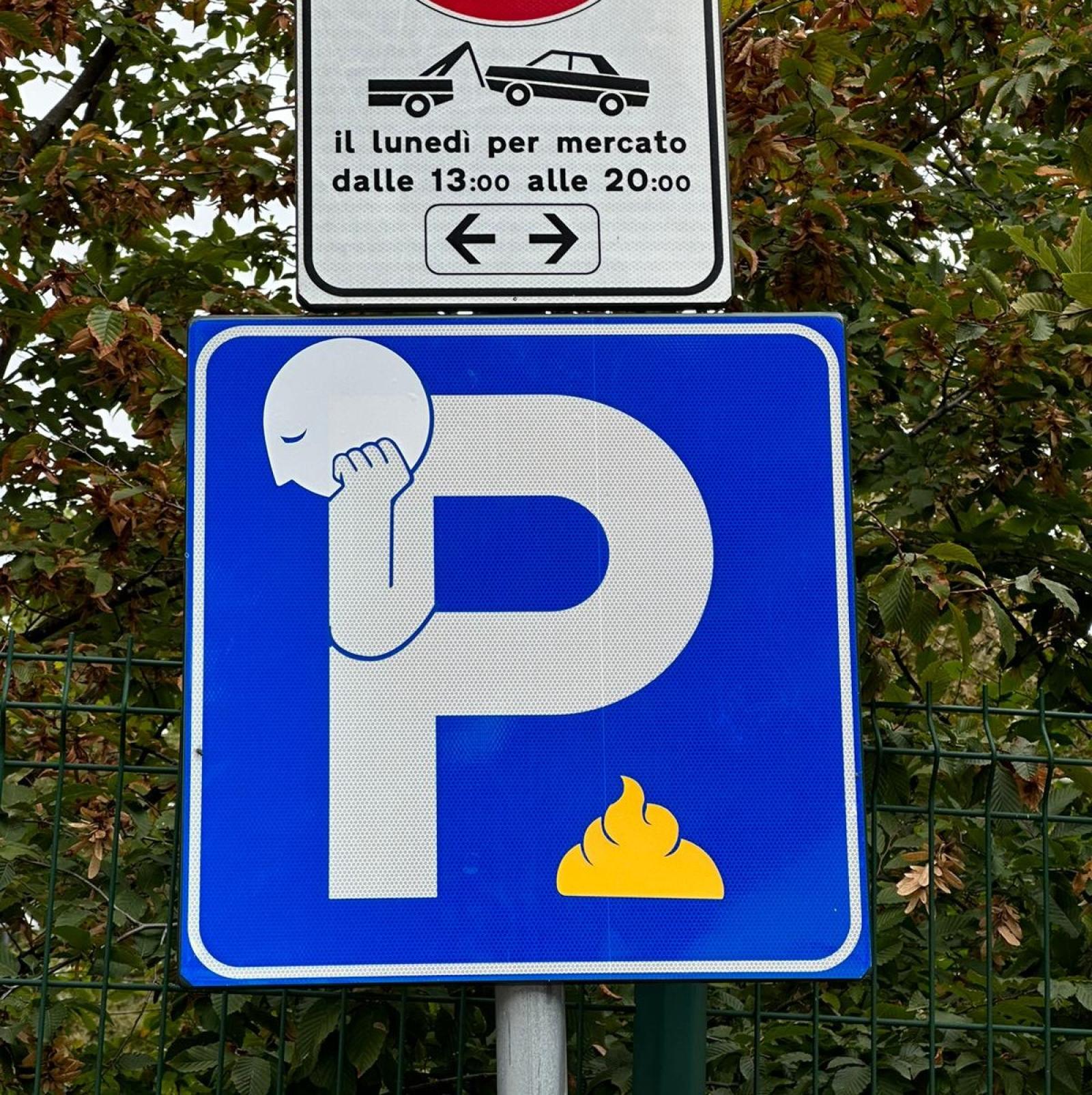 Il parcheggio diventa... artistico