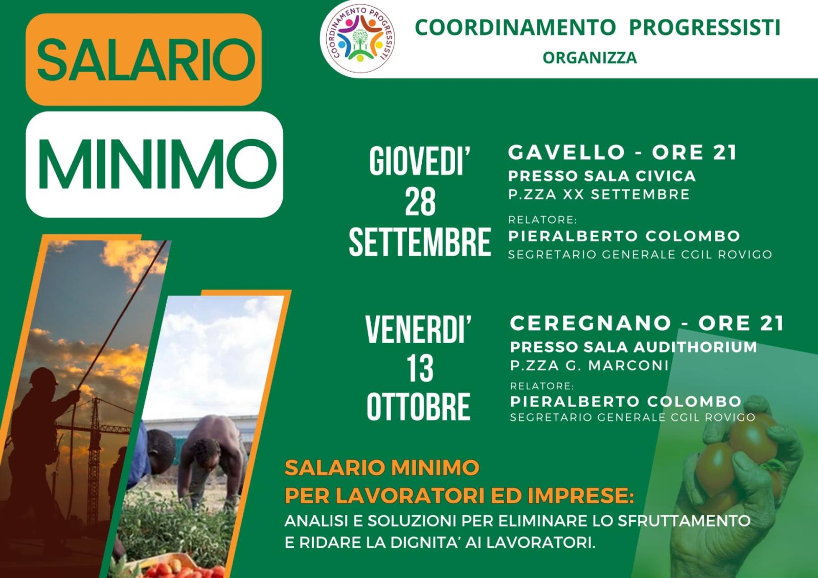 Salario minimo e diritti violati, gli incontri