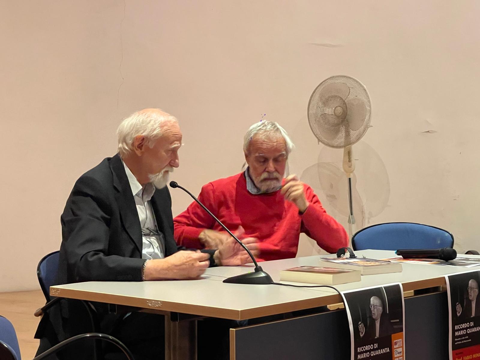 Una serata emozionante in onore di Mario Quaranta