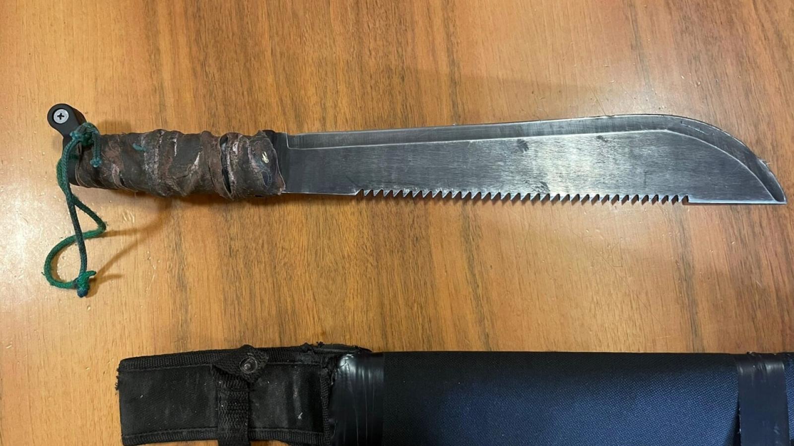 Agghiacciante lite col machete in strada