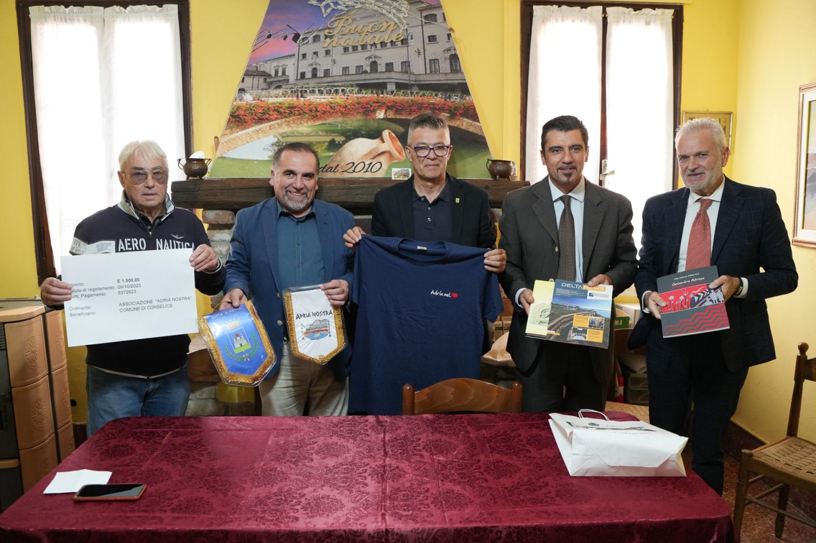  Consegnato un contributo di 1.500 agli amici di Conselice