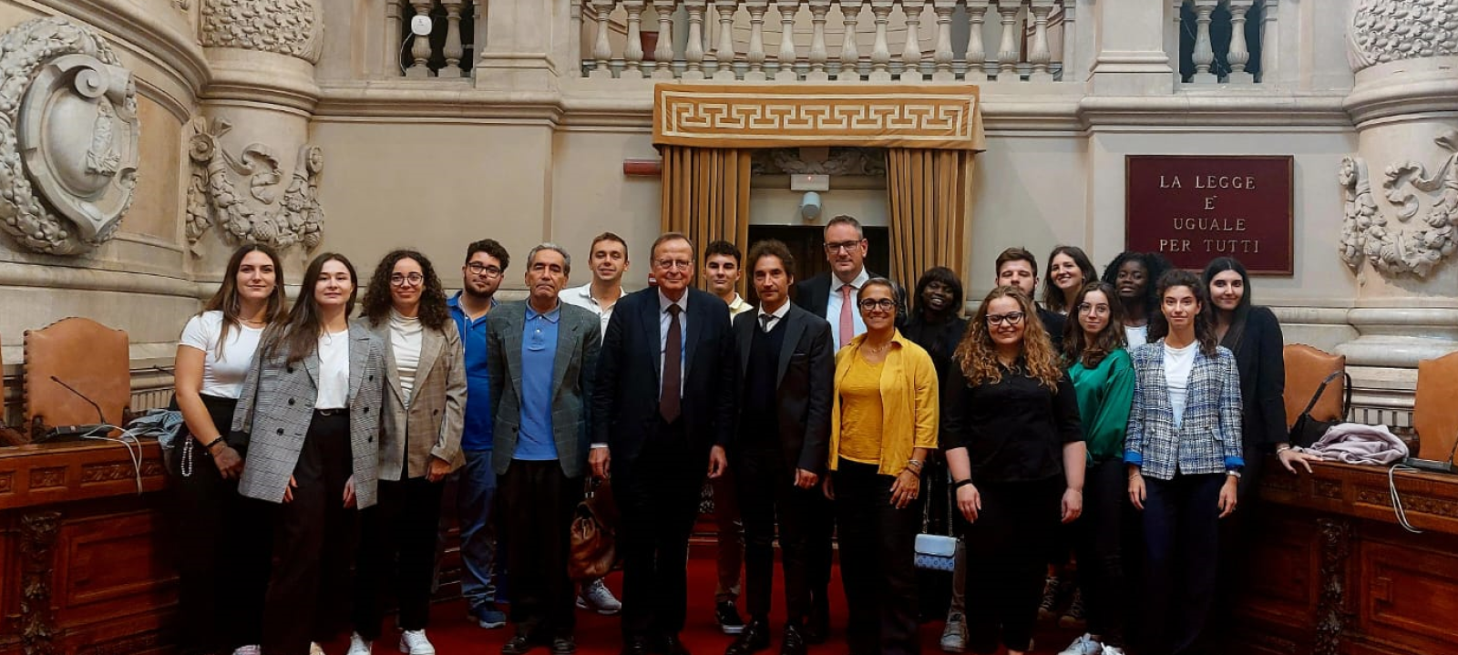 Gli studenti rodigini  a Roma alla Corte di Cassazione.