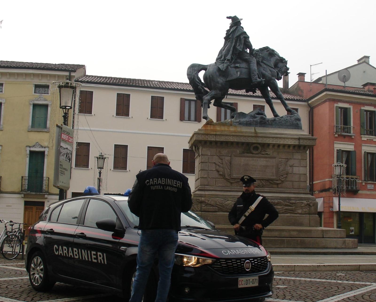 Lavoro, controlli a tappeto dei carabinieri, un lavoratore in nero