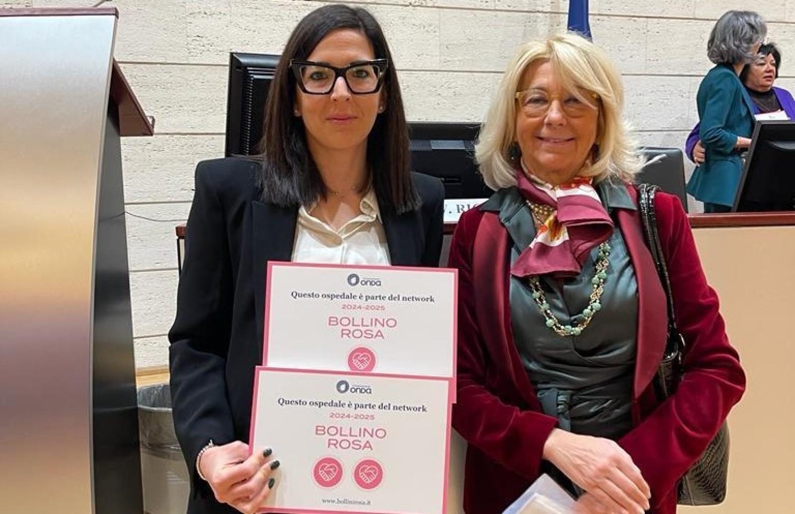 Tre bollini rosa per gli ospedali di Rovigo, Adria e Trecenta