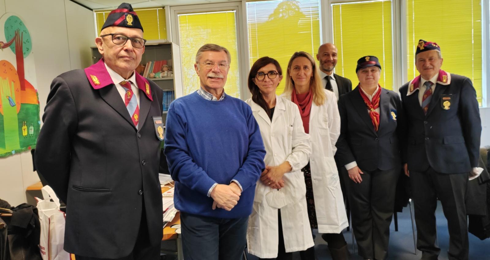 Il Comitato Palatucci di Rovigo in visita alla Clinica di Oncoematologia Pediatrica di Padova