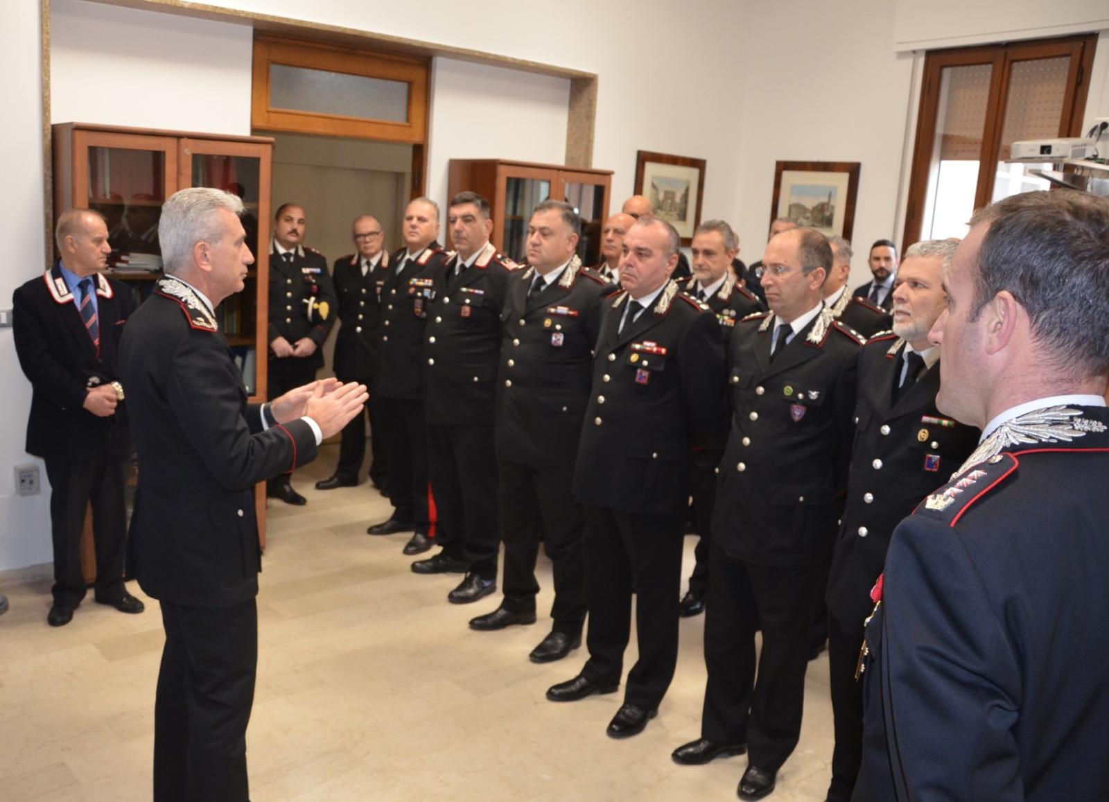 Il Generale De Liso al Comando Provinciale Carabinieri di Rovigo