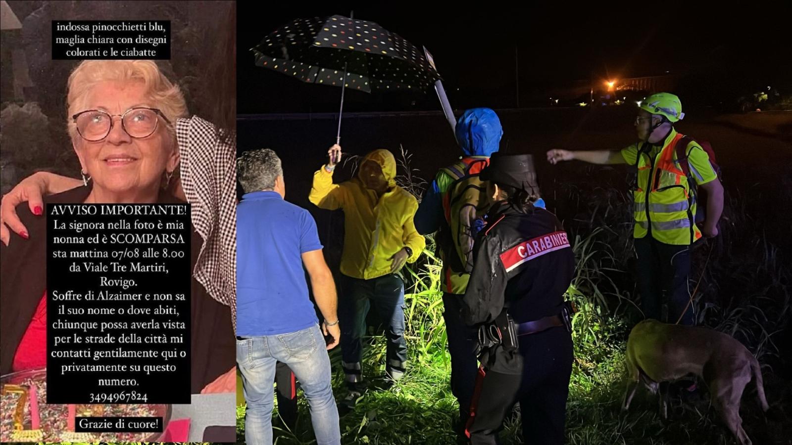 I cani ritrovano nonna Elsa