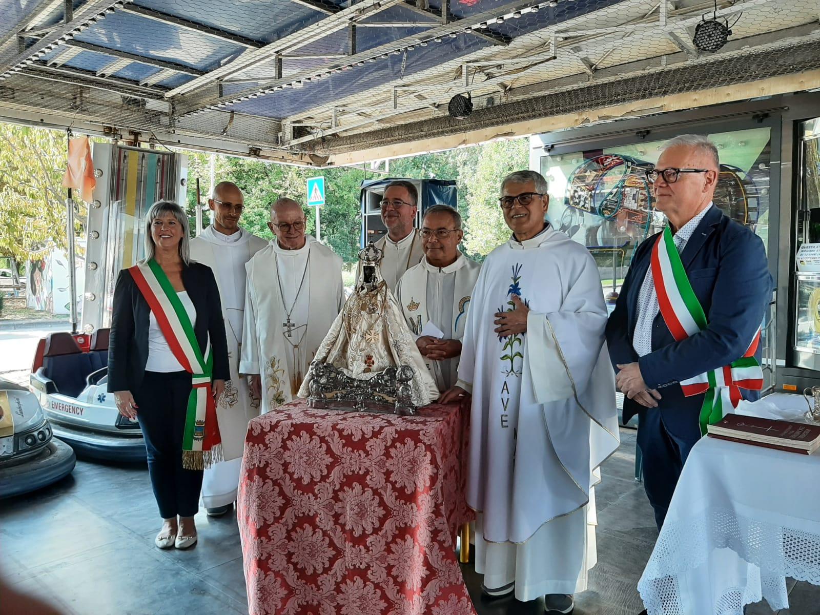 Messa tra gli autoscontri a Lendinara