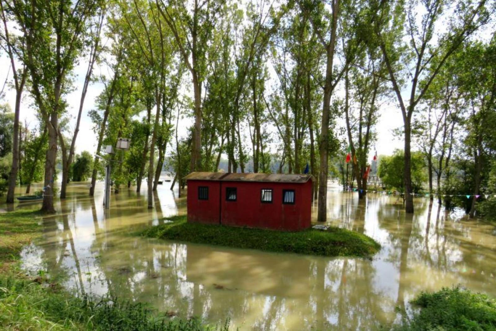 Arriva la grande piena del Po