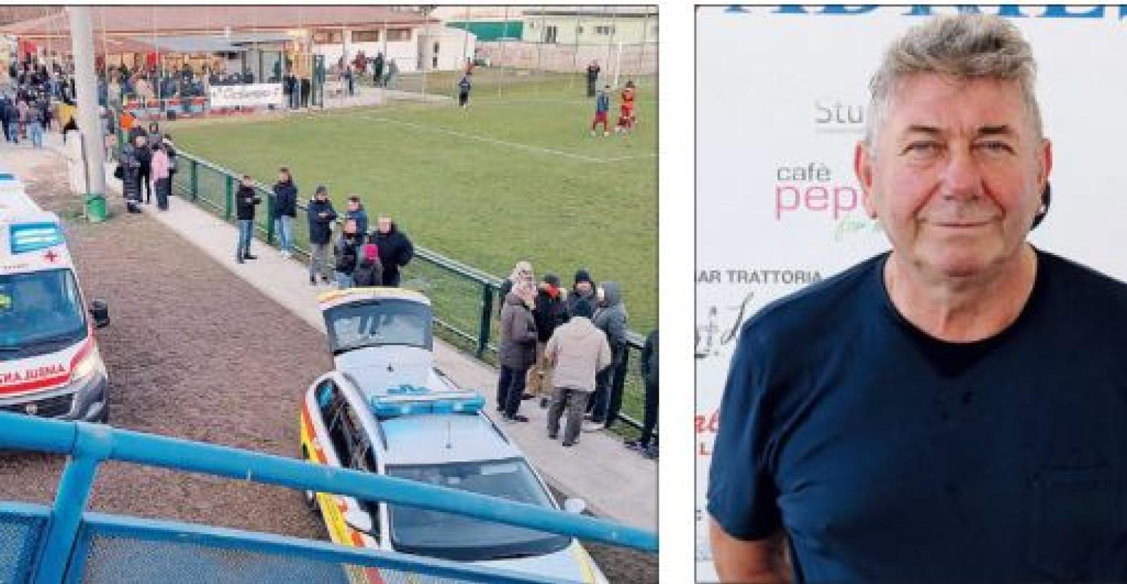 Malore in tribuna, addio a Longato