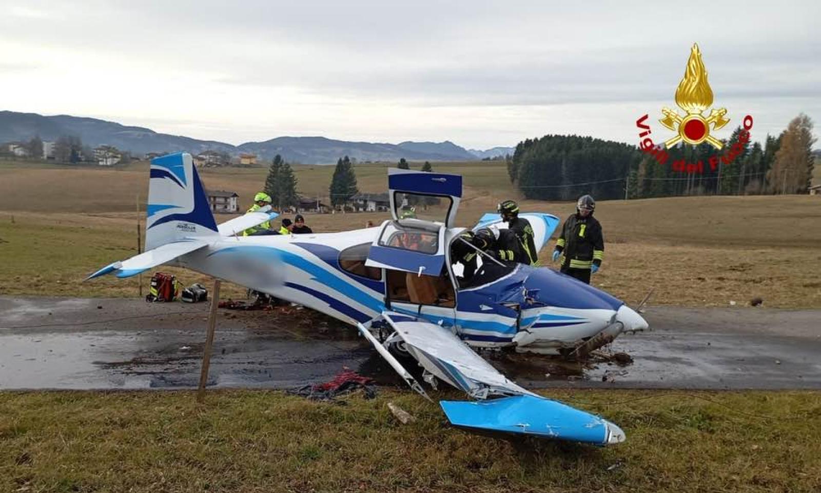 Cade ultraleggero, grave il pilota