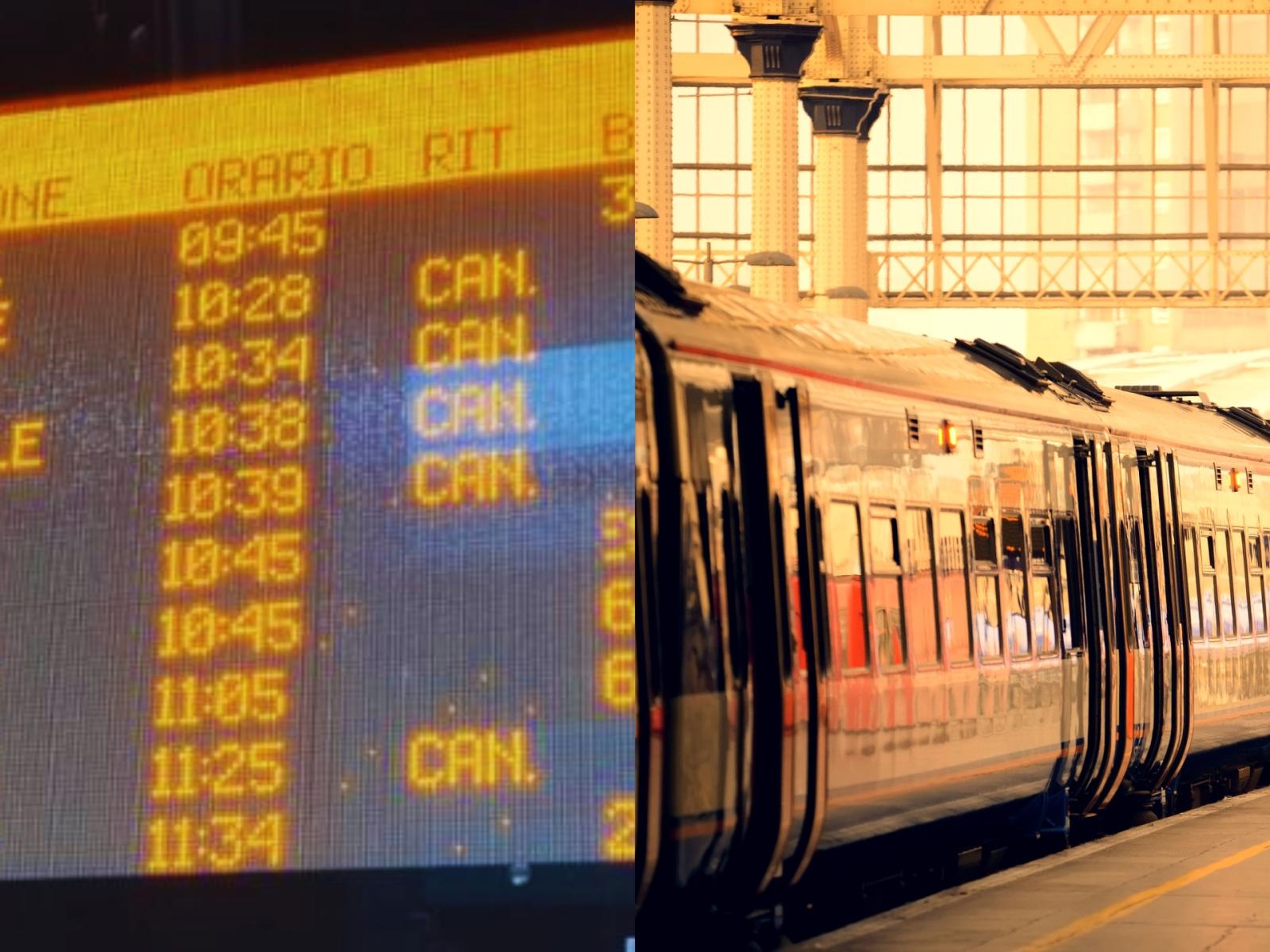 Sciopero nazionale dei treni: Roma Termini nel caos tra cancellazioni e ritardi
