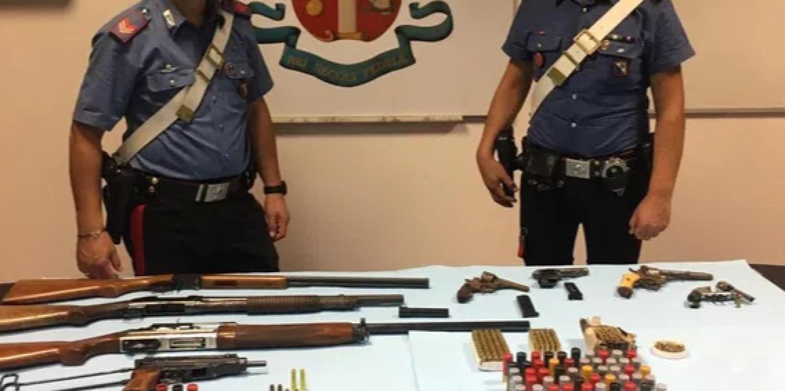 Un arsenale clandestino trovato per caso