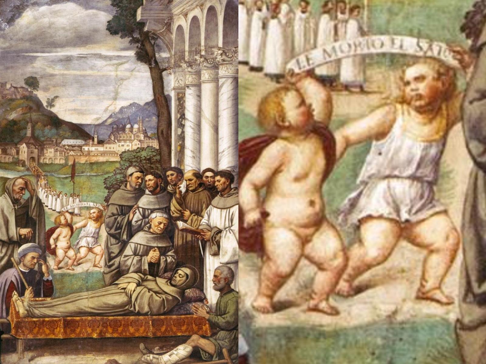 Il dettaglio curioso degli affreschi di Antonio di Padova, nel giorno di festa in citt&agrave;