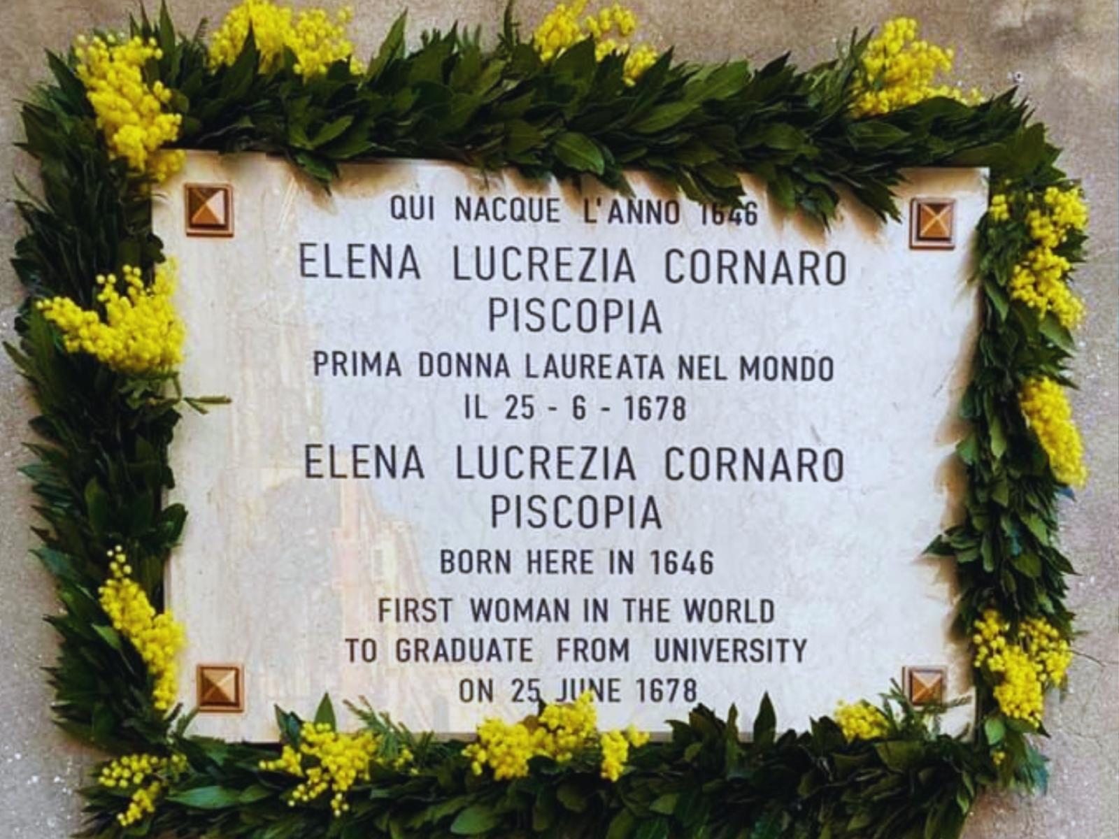 Il 25 giugno 1678, a Padova, Elena Cornaro diventava dottoressa