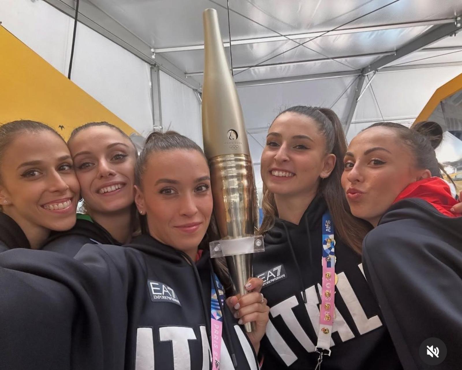 Una polesana tedofora olimpica