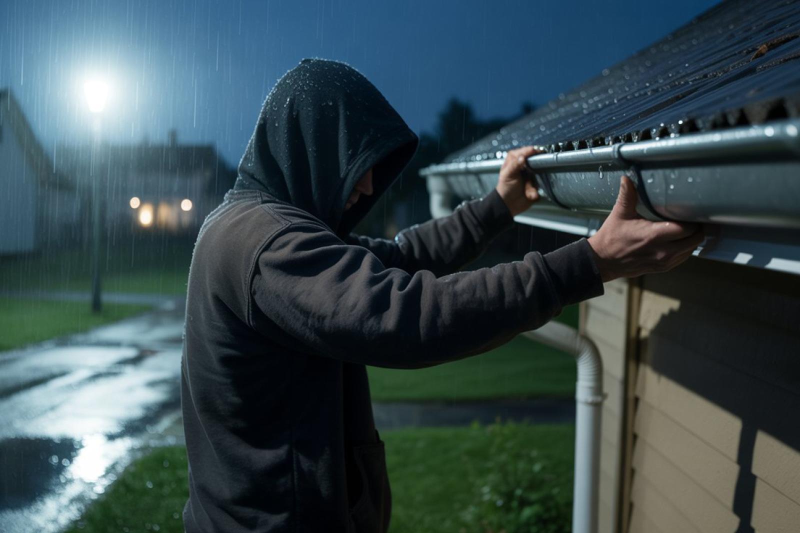Beccato il ladro di grondaie