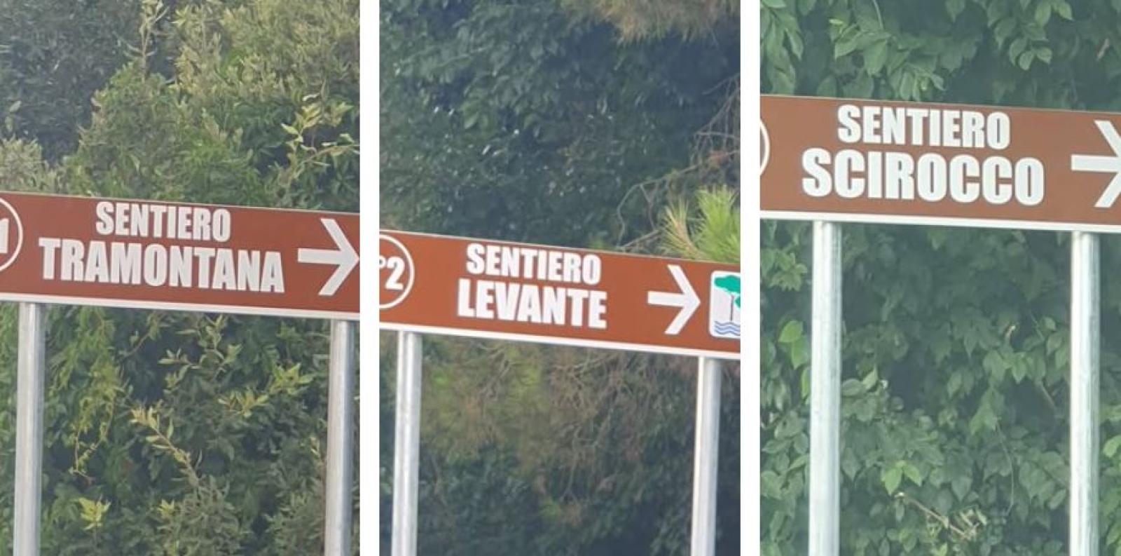 Porto Caleri, c&rsquo;&egrave; la segnaletica