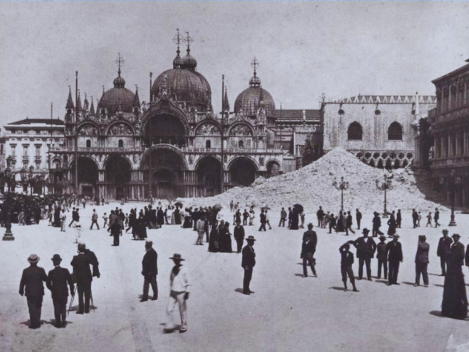 Il crollo del campanile di San Marco: un simbolo che risorge dalle macerie