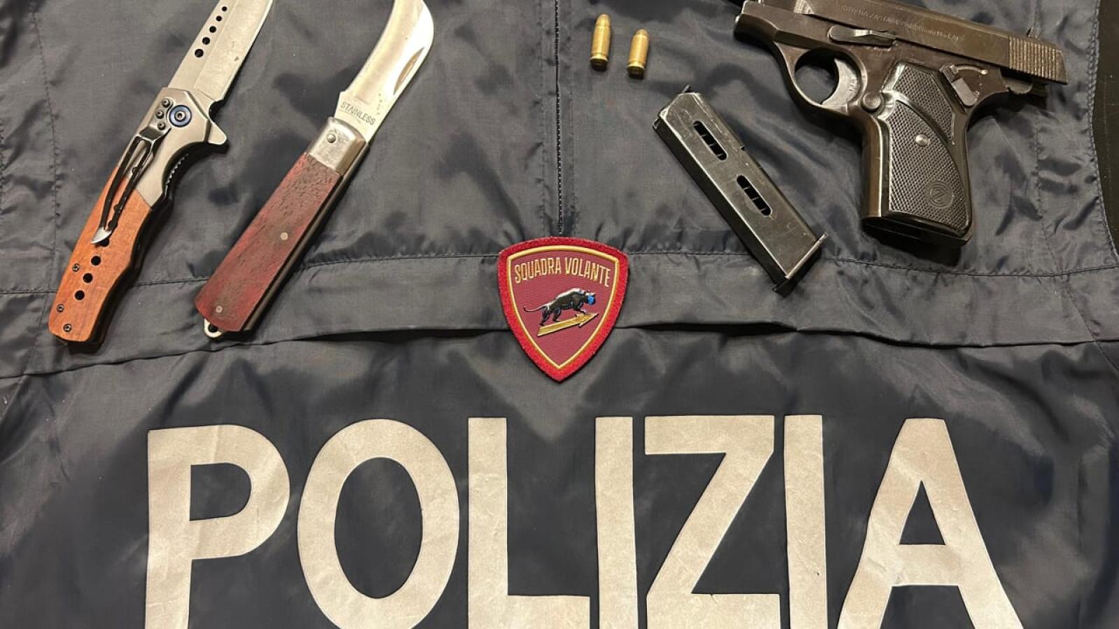 arrestato all&rsquo;Arcella con pistola clandestina nel borsello: 39enne irregolare finisce in carcere