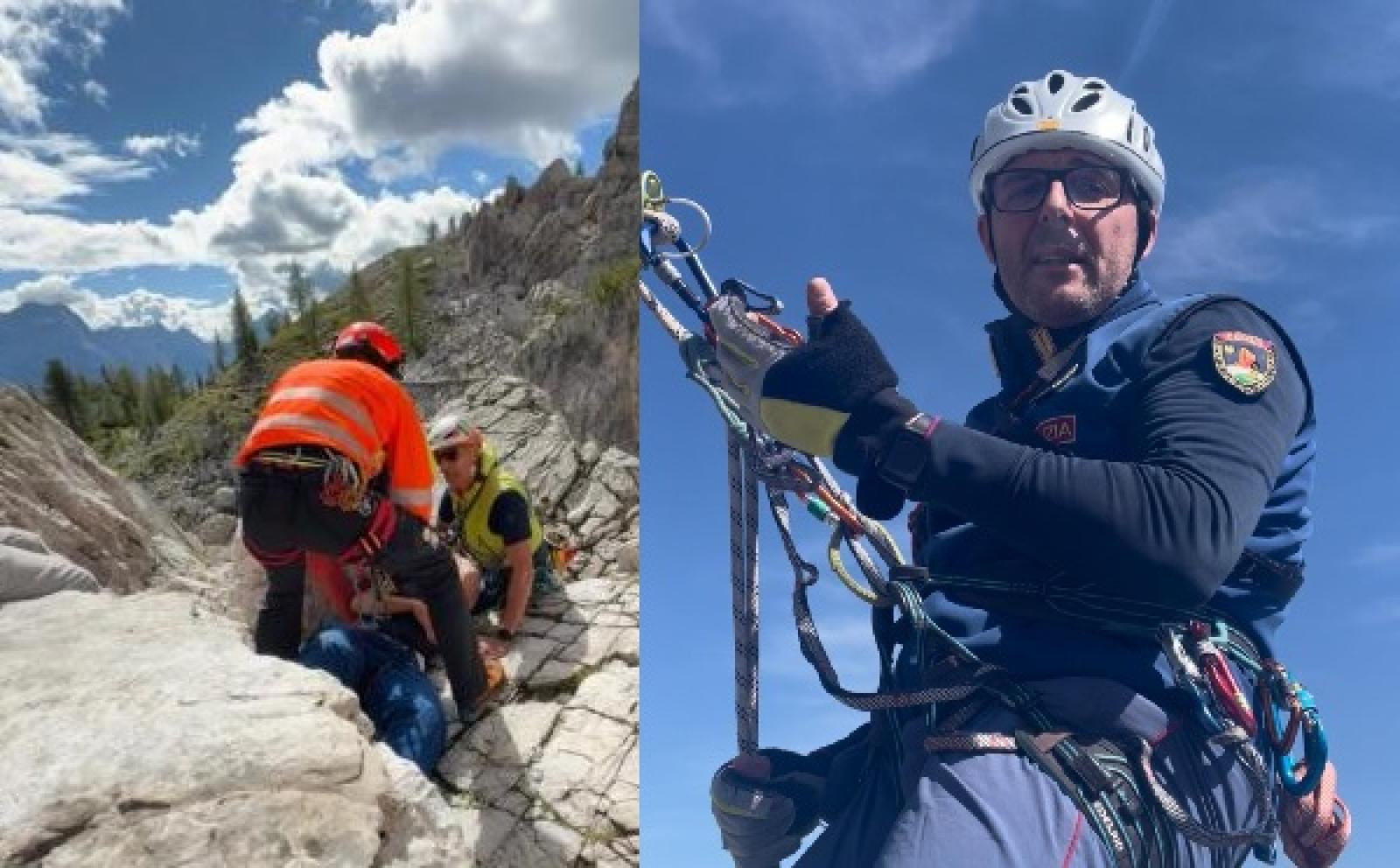 Ha un malore in montagna, lo salva un poliziotto di Rovigo