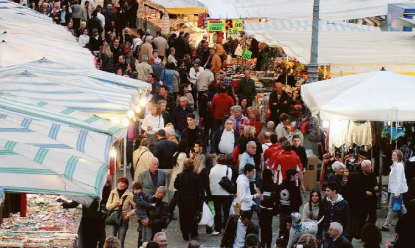 La mappa delle 250 bancarelle