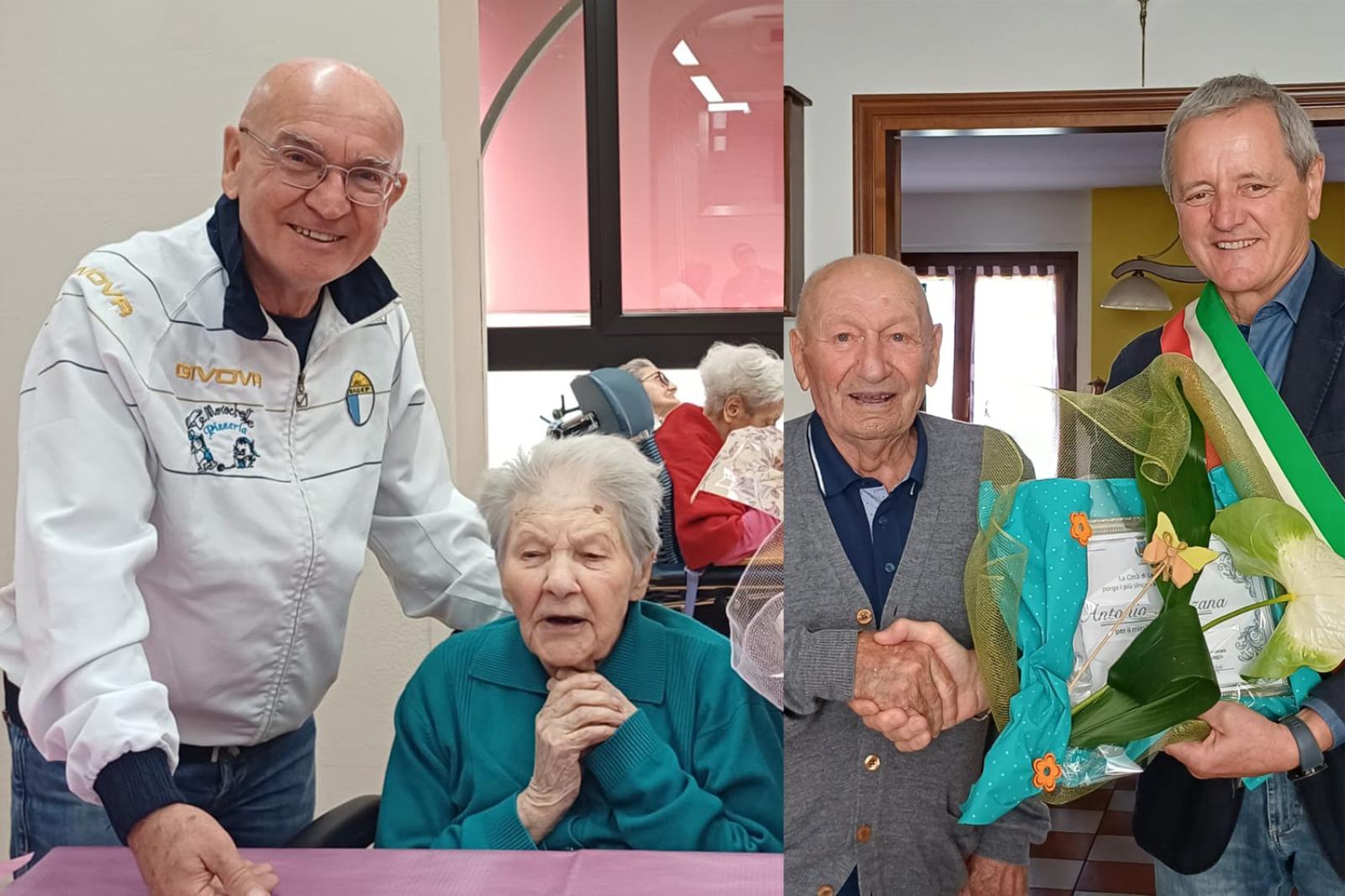 Due nuovi centenari in citt&agrave;