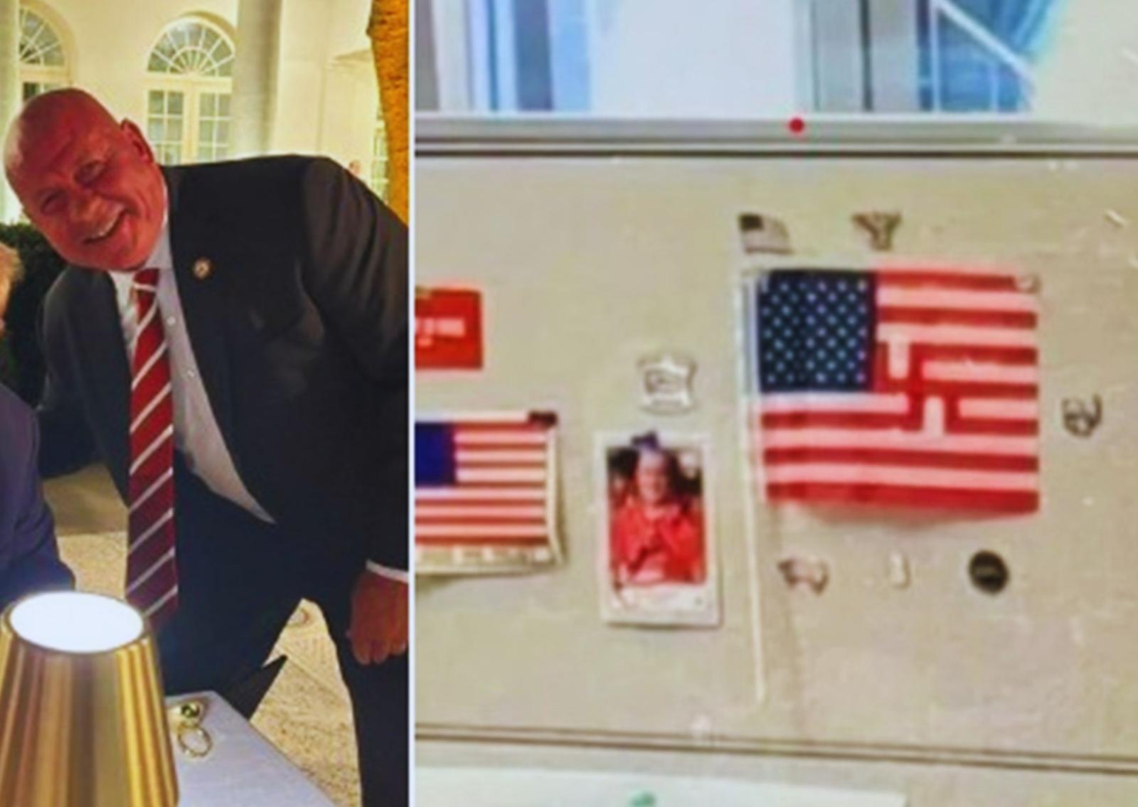 Una svastica in ufficio