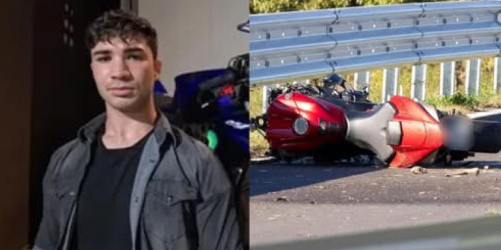 Gioele muore in moto a soli 20 anni