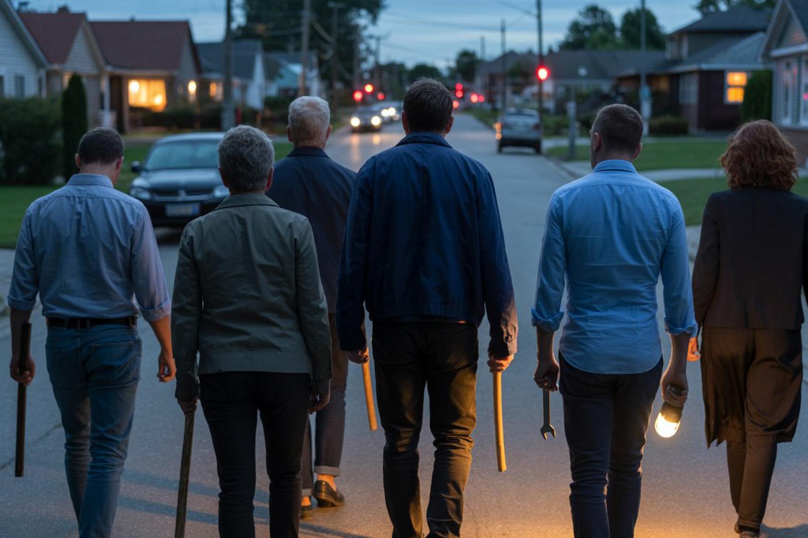 In 40 inseguono i ladri con bastoni, droni e chiavi inglesi