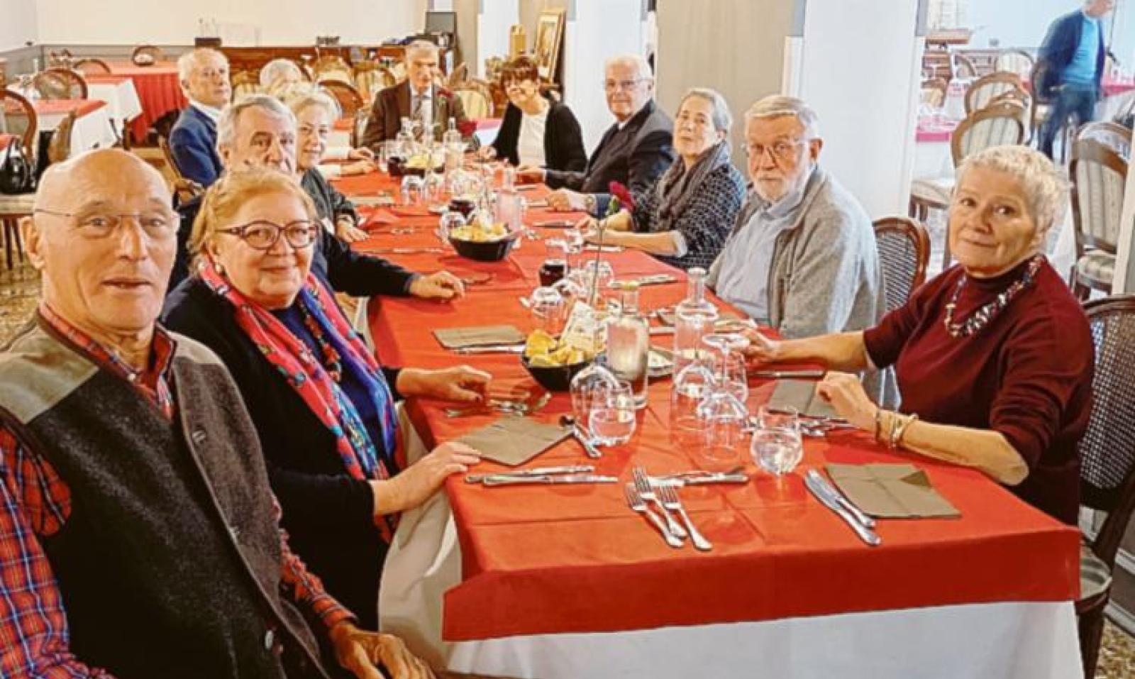 A cena insieme al professor Fausto Merchiori
