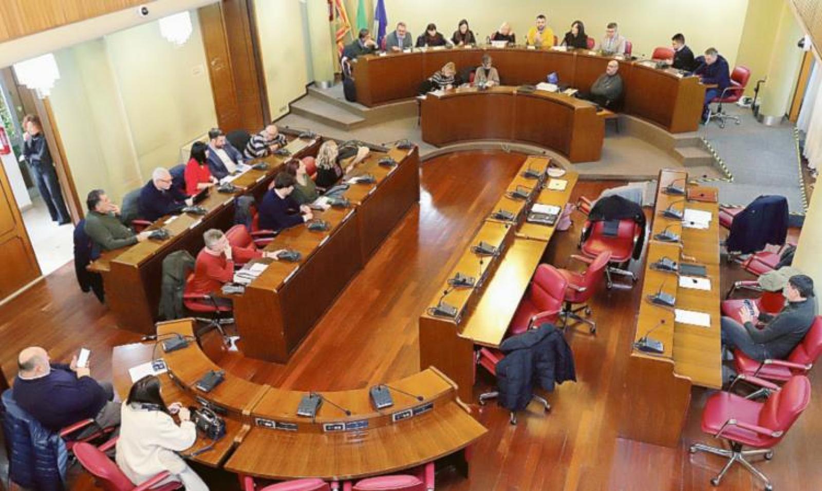 L&rsquo;aula tiene con Masin e Conchi