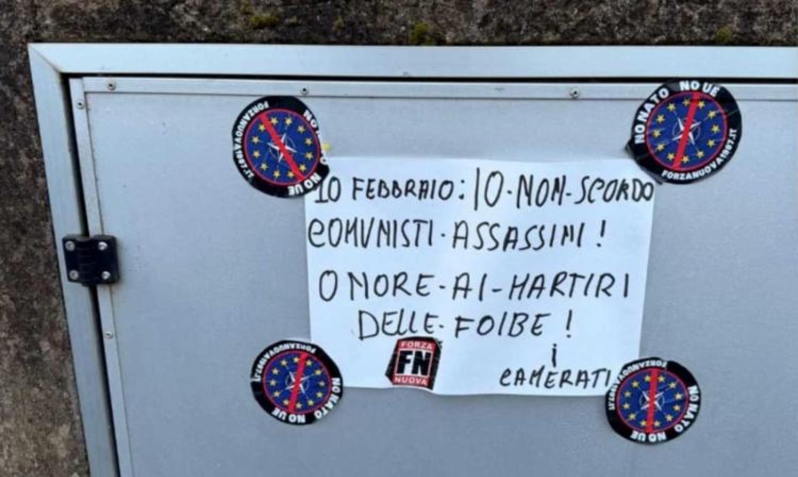 Da Forza Nuova attacco alla Cgil nel Giorno del ricordo