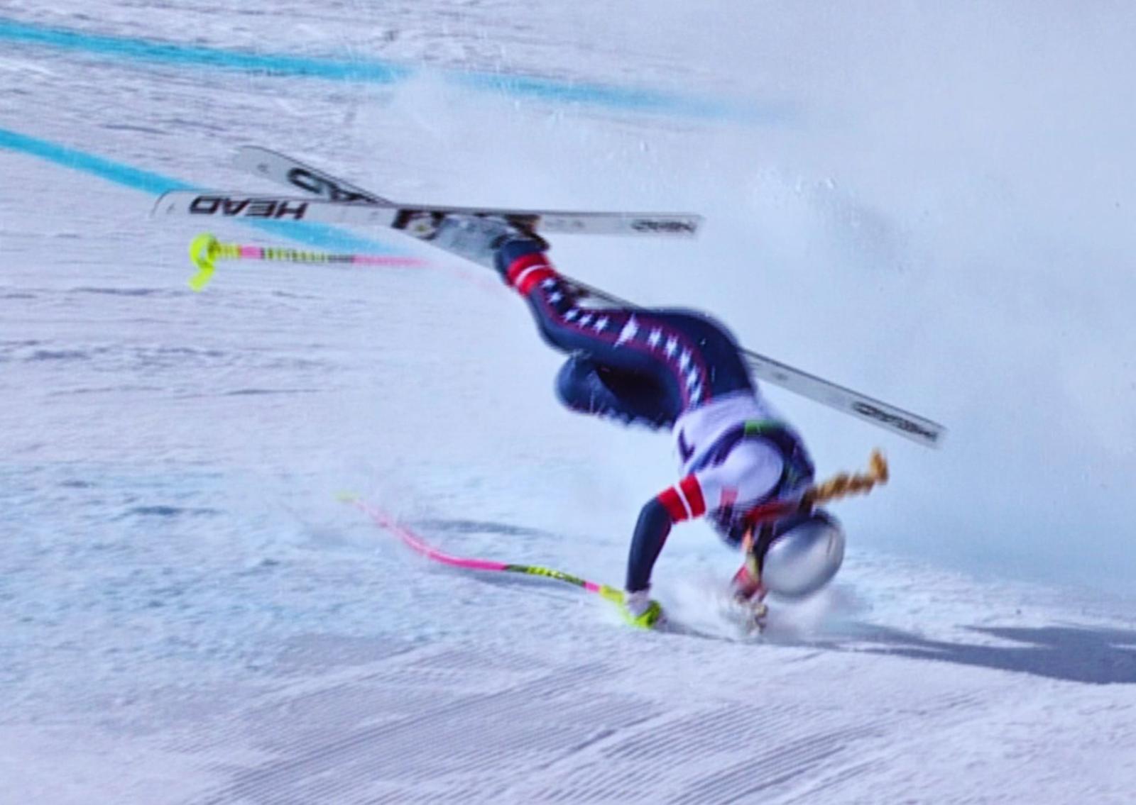 Vonn, l&rsquo;ironia dopo l&rsquo;incidente