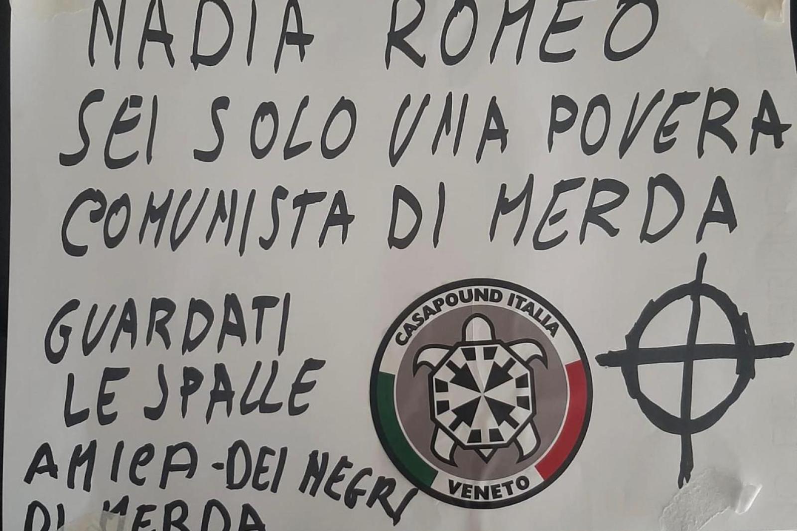 Choc nella notte, minacce alla deputata Pd