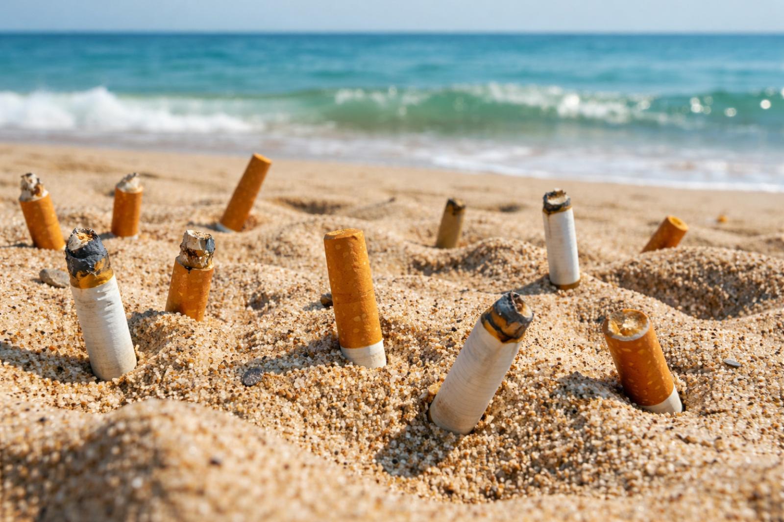 Spiagge italiane invase dai rifiuti, allarme mozziconi