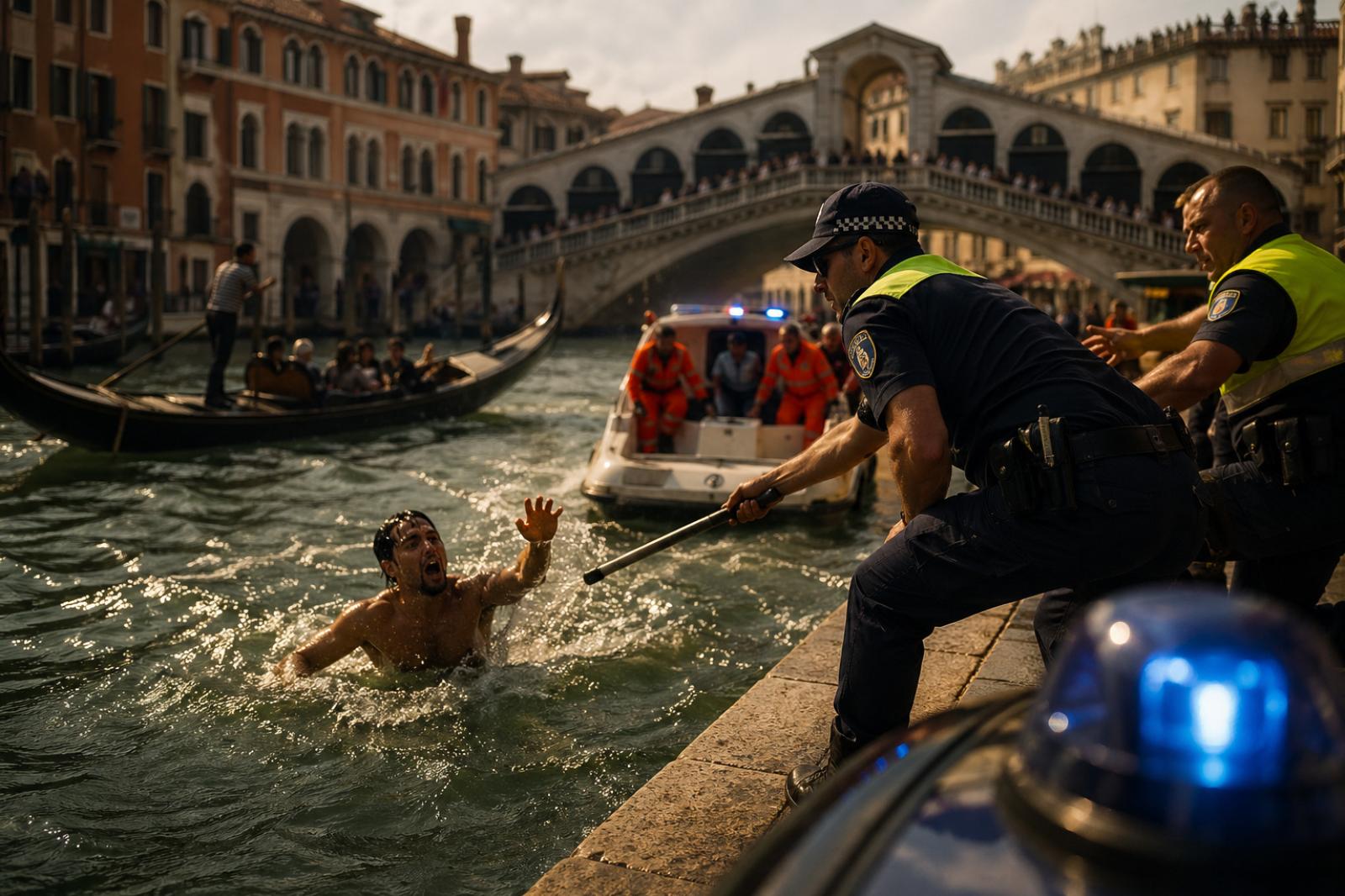 Venezia, tuffi proibiti nel Canal Grande: il salvataggio di un 26enne e la lezione che la citt&agrave; non pu&ograve; ignorare