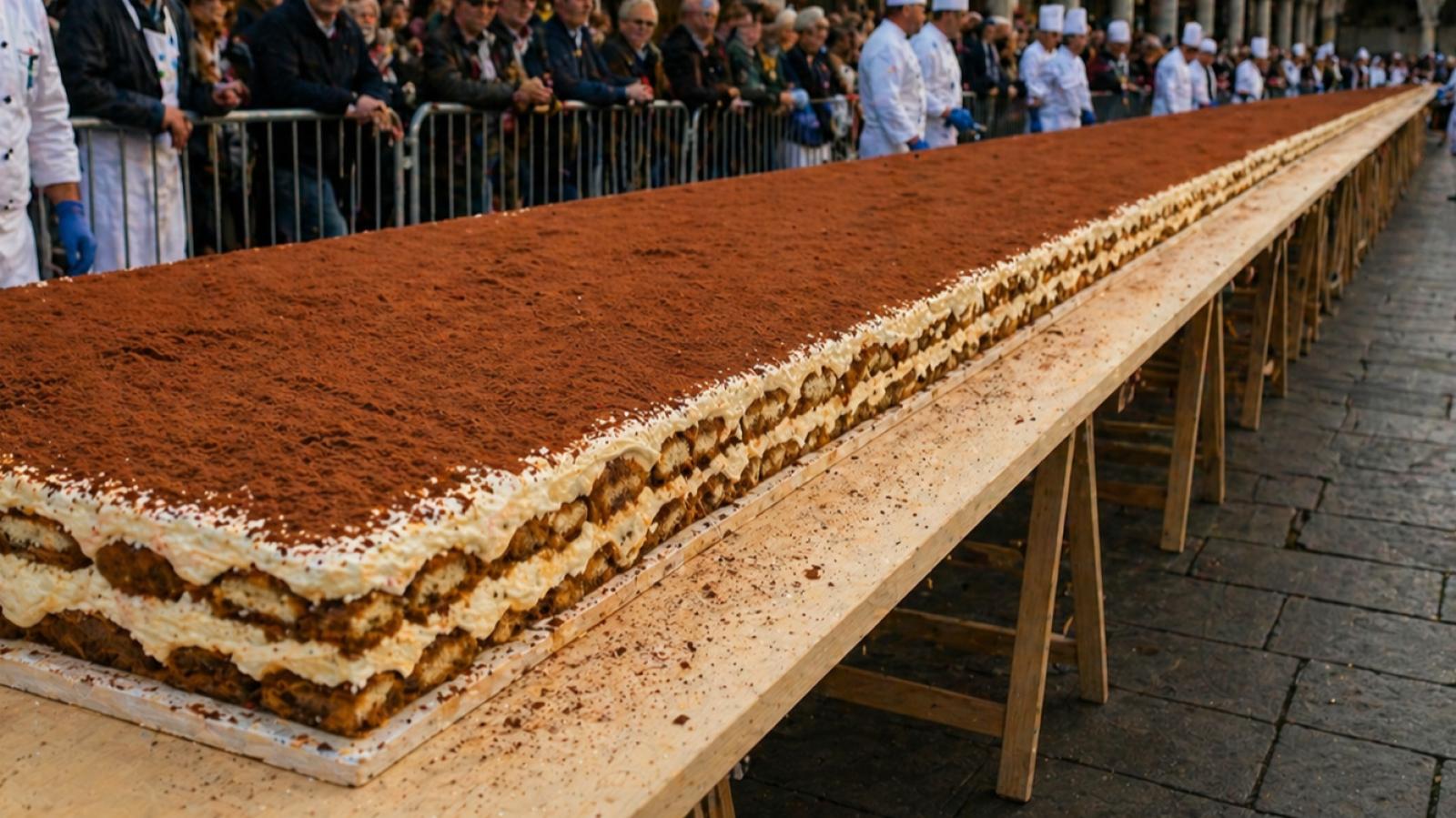 Tiramis&ugrave; da record a Londra, lungo oltre 440 metri