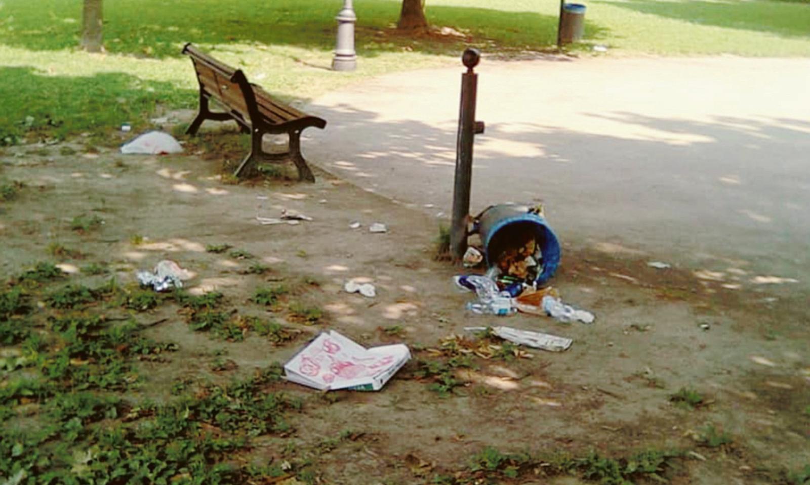 Vandali sovrani del parco Munari