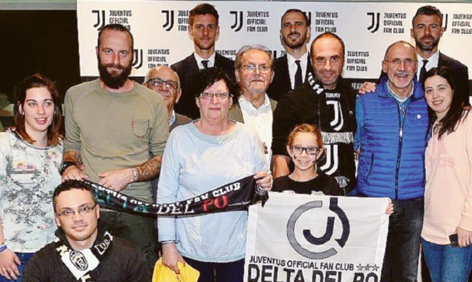 Il club Delta del Po a far festa coi campioni della Juventus