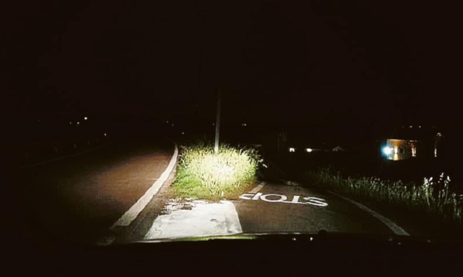 Lampioni spenti a Gallianta