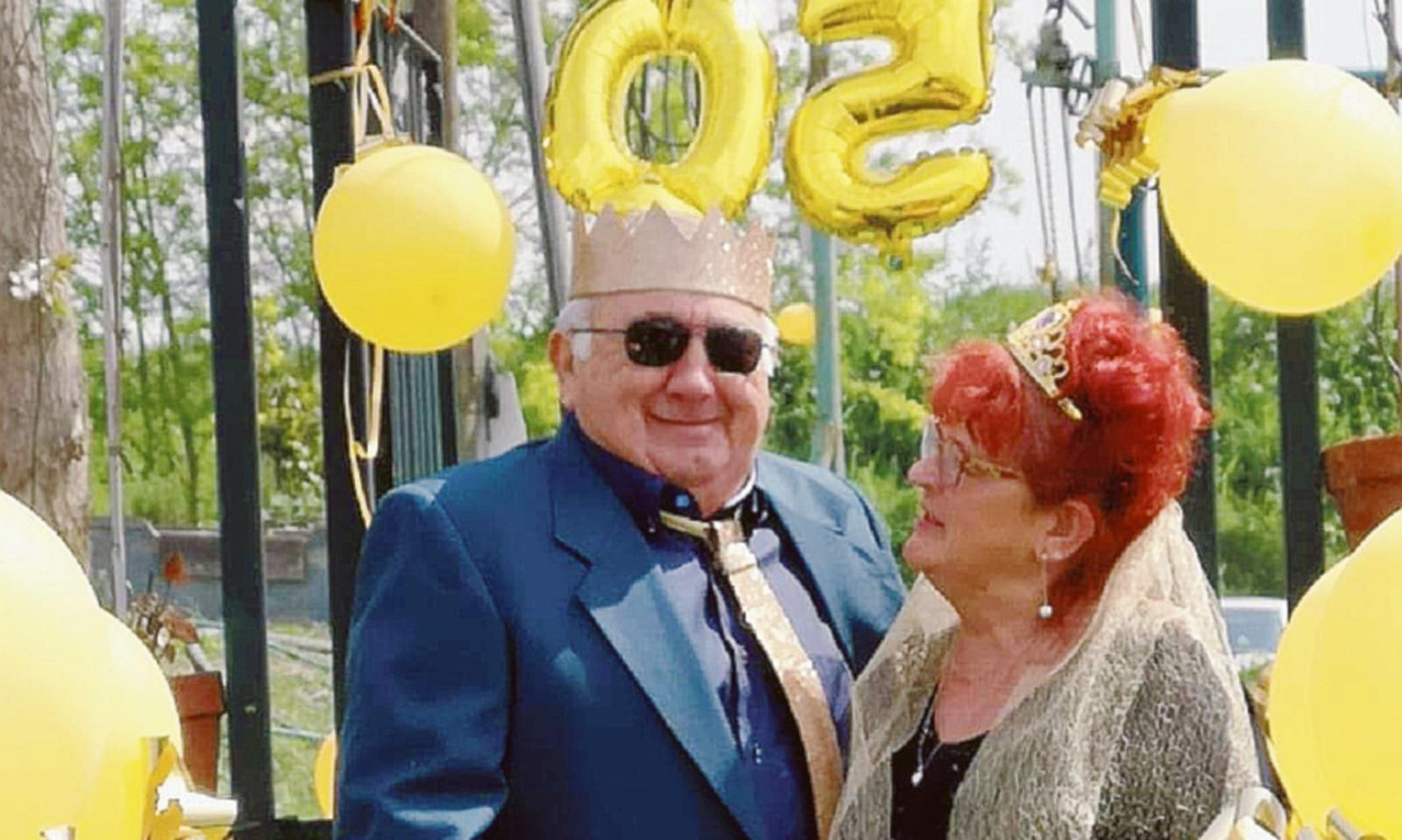 Violetta e Gianfranco sul Po festeggiano le nozze d&rsquo;oro