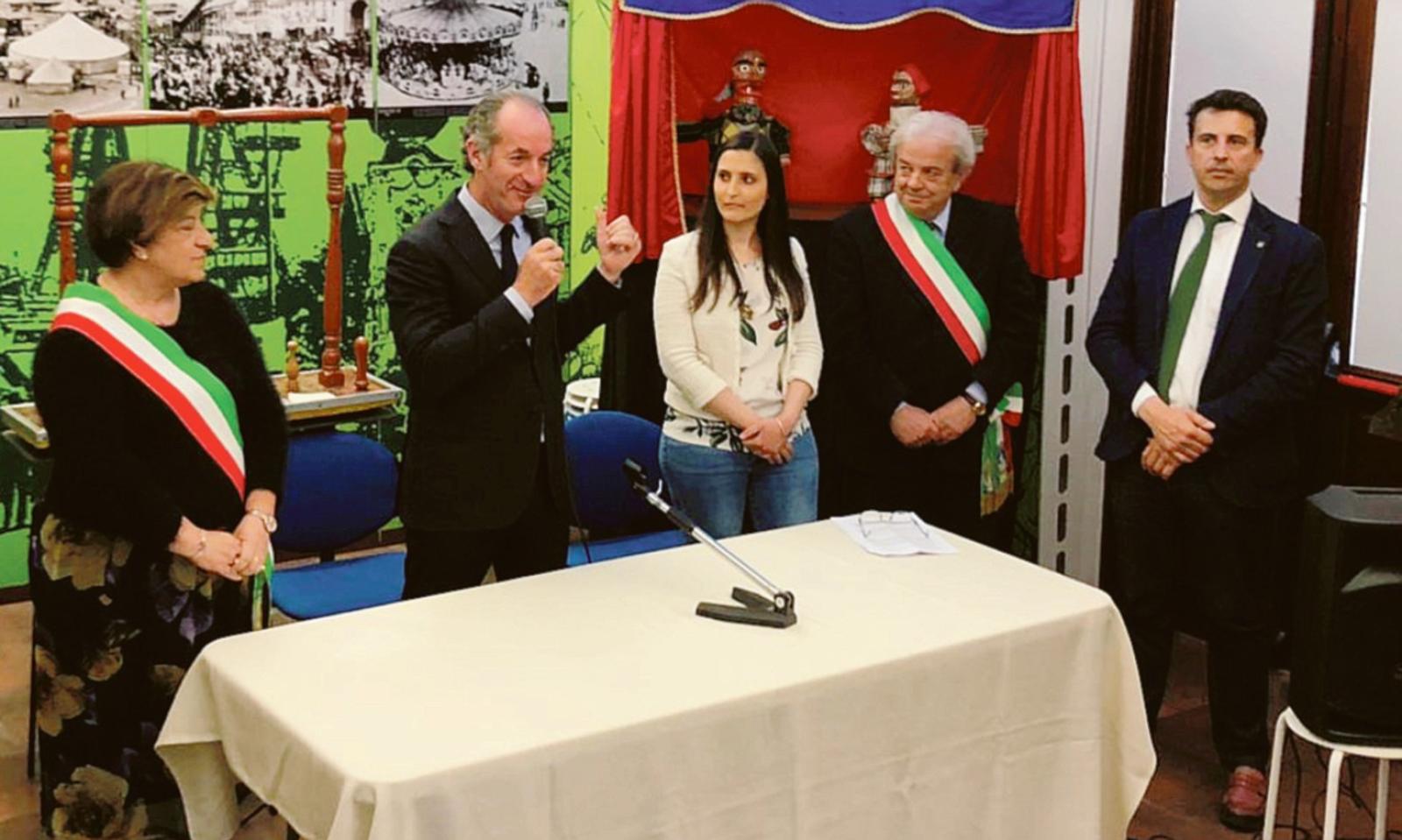 Il tour di Luca Zaia al Museo della giostra