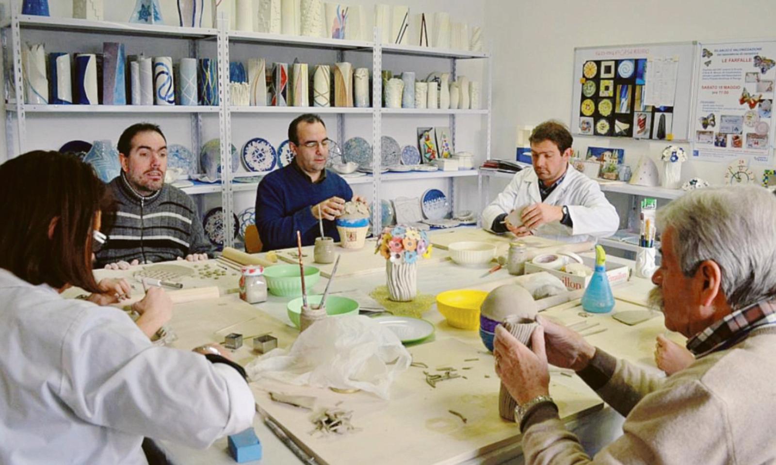 Lavorare la creta, il laboratorio