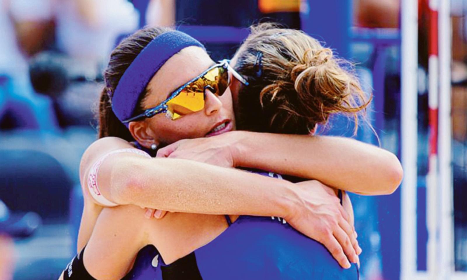 Marta Menegatti sulla sabbia di Rio